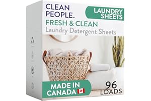 Clean People Laundry Detergent Sheets - Recyclable Packaging, Hypoallergenic, Stain Fighting - Ultra Concentrated, Laundry So