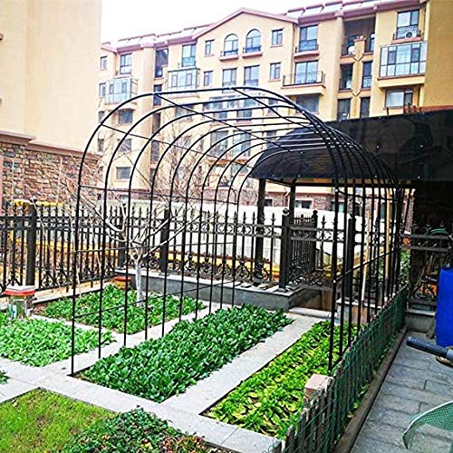 SSHHM Torbogen Garten Verzinktes Vierkantrohr für Kletterpflanzen Wetterfest und Freistehend Rosenbogen/C / 3.0M/118.1in… – Bild 3