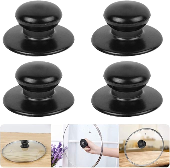 4 Pack Pot Lid Knobs,YuCool Universal Kitchen Cookware Lid Replacement