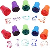 OSDUE 10Pcs Assorted Self-Inking Stamps for Arts Crafts Party Favors view 4
