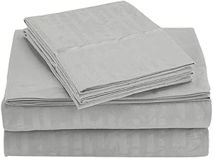 Luxury Home 4-Piece Set Ultra Soft 1800 Series Bamboo Bed Sheets Machine Wash, Hand Wash White Queen Deep Pocket, Extra Deep Pocket