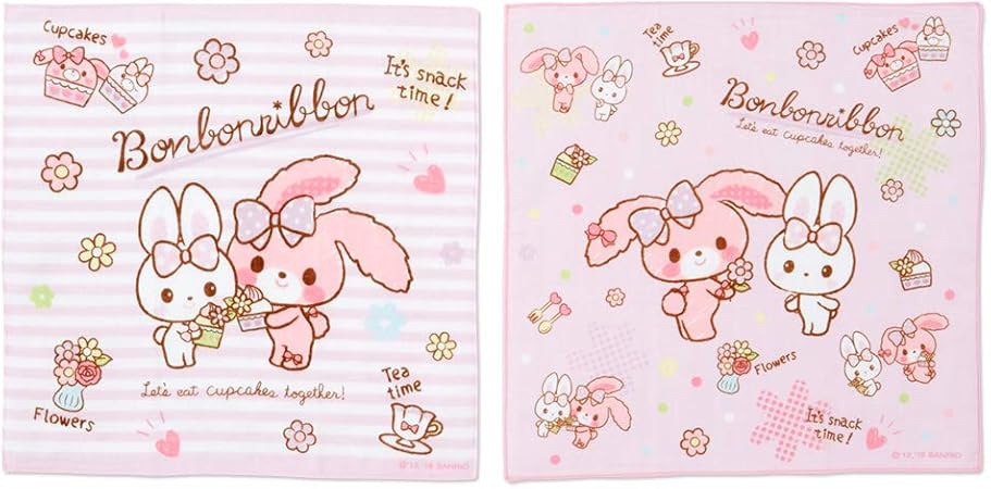 Amazon Co Jp サンリオ Sanrio ぼんぼんりぼん ガーゼハンカチ2枚セット 服 ファッション小物
