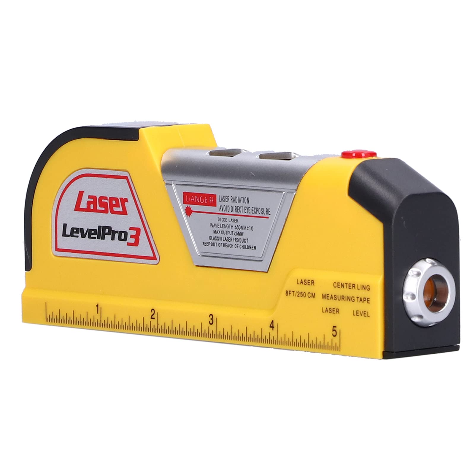 Tbest Infrared Level Measuring Tape - High Accuracy Multi-Function Mini Spirit Level Ruler