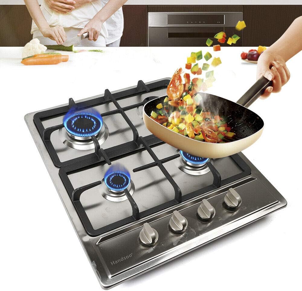 4-Head Eye Stove Gas Stove (4581), Stainless Steel Burners Built-In Cook Top Natural Gas Stove Cooktop Usa Commercial Cooking Stoves Kitchen Table