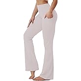 BUBBLELIME 29"/31"/33"/35"/37" High Waist Yoga Pants Tummy Control for Womens Bootcut Workout Flared Basic/Out Pockets
