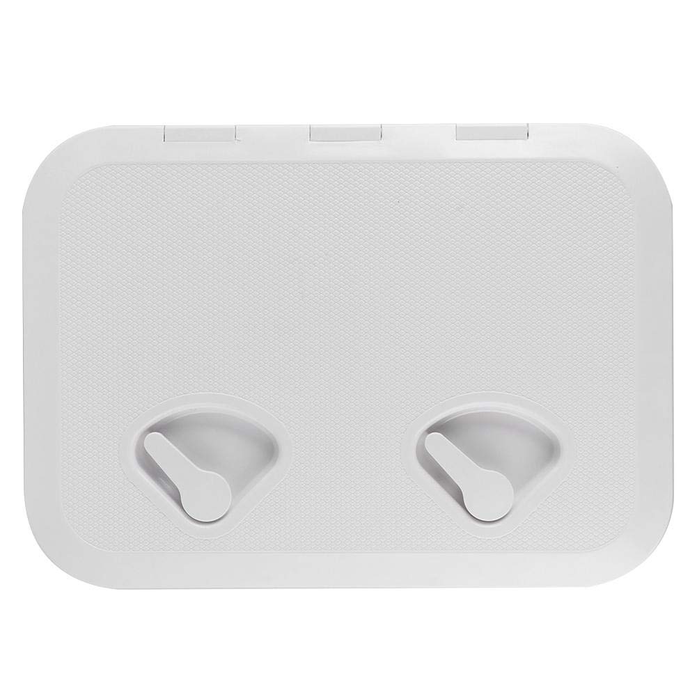 Tbest Marine Deck Access Hatch & Lid,Double Handle Square Deck Access Inspection Cover Anti UV RE 315 440 Marine Boat Yacht Accessory