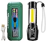 Wrrozz Led Flashlight Rechargeable USB Mini Torch