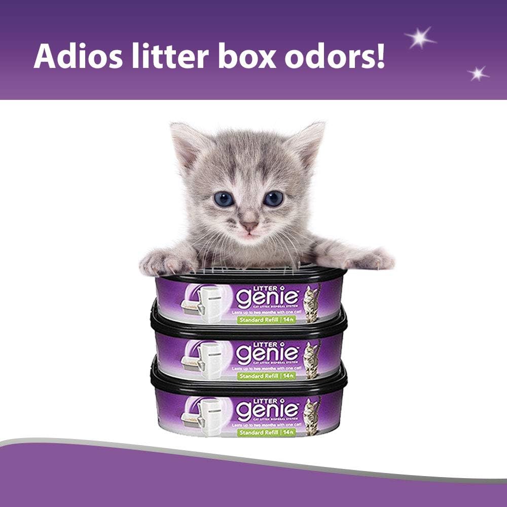 Litter Genie Standard Cat Litter Disposal System Refills (Pack of 3): Pet Supplies