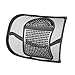 SERMICLE Back Support,Vekey Lumbar Support Back Cushion Seat Cushion Elastic Band Mesh Breathable Comfortable Adjustable for All Types Car Seat Office Chair (PP Fiber Mesh, New Package)