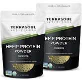 Terrasoul Superfoods Organic Hemp Protein Powder (50% Protein), 2 Pounds