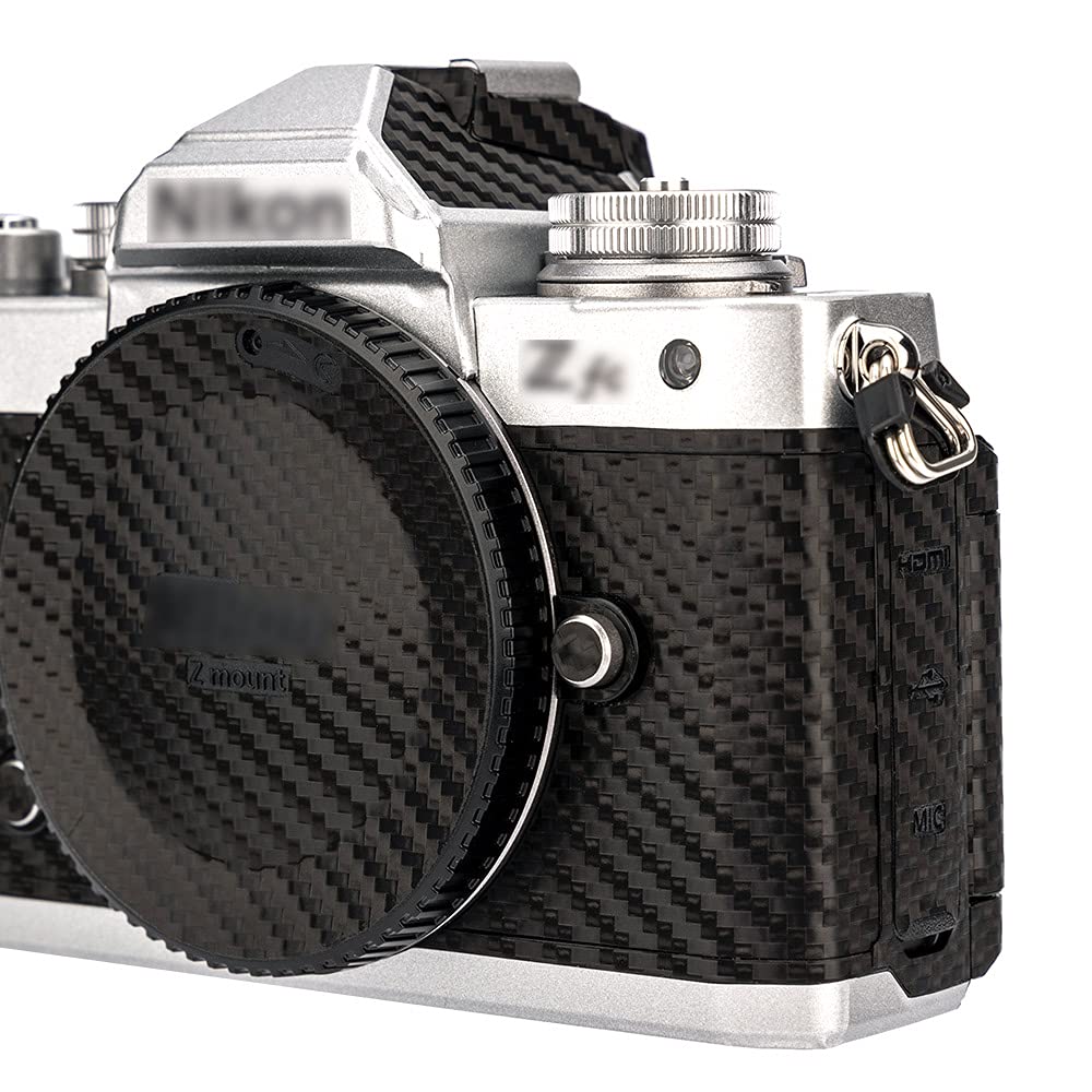 KIWIFOTOS Anti-scratch Protection Sticker for Nikon Z fc Mirrorless Digital Camera Non-slip Carbon Fiber Pattern Cover Film