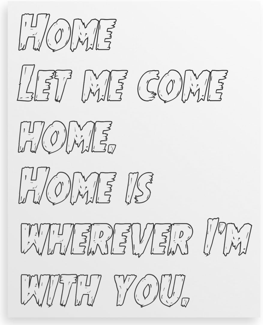Amazon De Home Let Me Come Home Home Is Wherever I M With You Canvas Print 24x30 Ken yokoyama let the beat carry on official video. amazon de