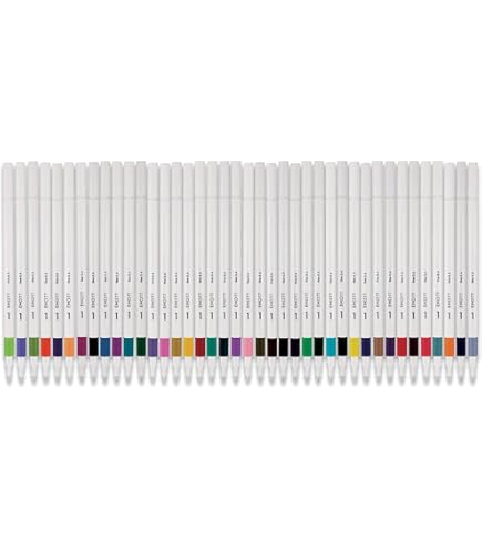 Emott Fineliner Pen Set #3 – 10-Color 0.4mm Felt-Tip Pens | Water-Resistant Pigment Ink With Convenient Case