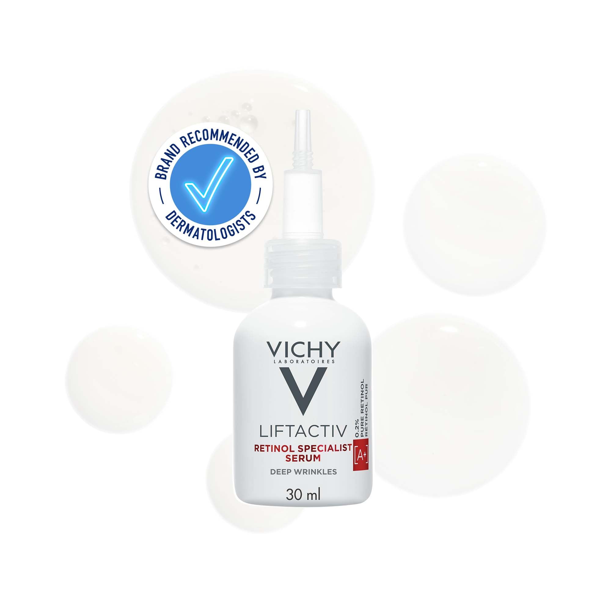 Vichy Liftactiv 0.2% Pure Retinol Serum For Anti-Ageing and Deep Wrinkles 30ml