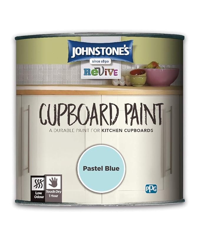 750ml Johnstones Revive Cupboard Paint Pastel Blue Amazon.co.uk DIY