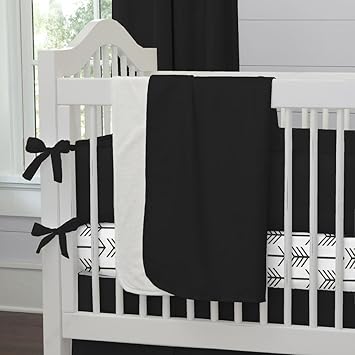 black crib blanket