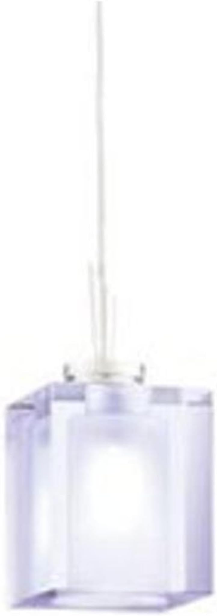 Alfa Lighting P97QJ-CHR-AME 12V Ice Cube Pendant with Quick Jack Adapter, Chrome with Amethyst Shade