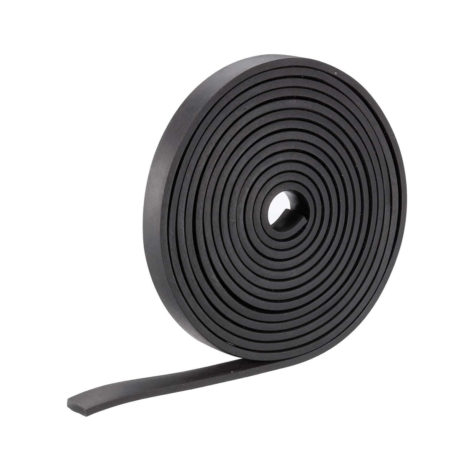 METALLIXITY Solid Rubber Strips (78.74" L x 0.59" W x 0.2" T) 1Pcs, Rubber Neoprene Sheet Rolls - for DIY Gasket Sealing Padding Reduce Vibration Mat, Black
