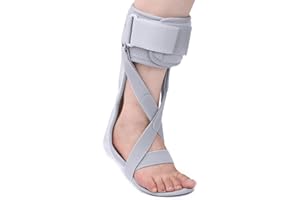 SHUYAN JIAO Medical AFO Foot Drop Brace - Drop Foot Braces for Walking - AFO Brace Walking with Shoe - Ankle Foot Orthosis for Stroke - Drop Foot Stabilizer Support for Men & Women Large-Right (Comfort)