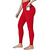 BRXL Leggings for Women High Waist Tummy Control No Front Seam Yoga Pants with Pockets for Workout Gym Running 25"