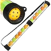 Pickleball Picker Upper Ball Holder, Pickleball Ball Picker Hopper Tube, Pickleball Pickup Tube - Lightweight Pickleball Retriever Collector with Shoulder Strap