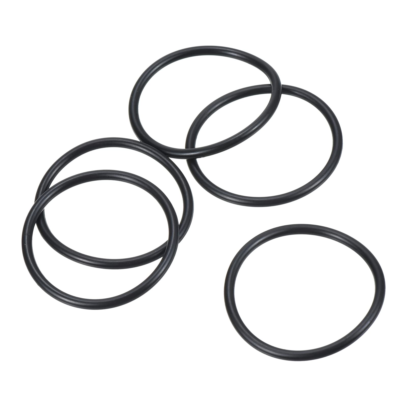 PATIKIL Nitrile Rubber O-Rings 37mm OD 32mm ID 2.5mm Width, 100 Pcs Metric Sealing Gasket for Faucet Plumbing Automotive Repair, Black