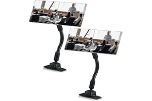 Weysat 2 Set Cubicle Mirror for Office Desk Security Cubicle Mirror to See Behind You Fit Protect Personal Privacy Stick on Plane Monitor for Open Office Environment or Anywhere