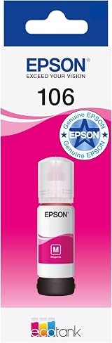 Epson EcoTank 106 Magenta Ink Bottle Genuine for ET-7700 ET-7750