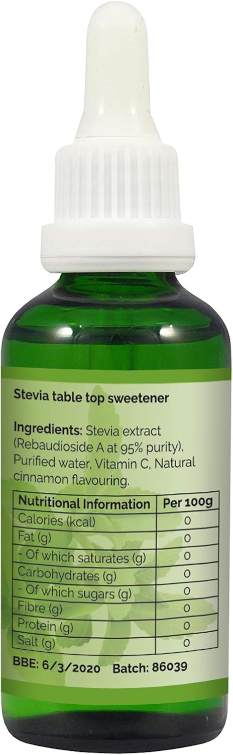 NKD Living Pure Stevia Liquid Drops 50ml (Cinnamon), 50 ml (Pack of 1) - Image 3