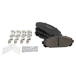 TRQ Front Brake Pads Ceramic Compatible with