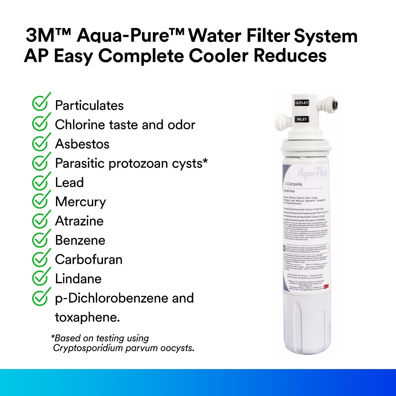 Aqua-Pure 3M Aqua-Pure Under Sink Water Filtration System – Model Complete Cooler, White