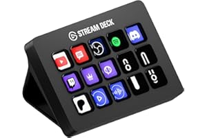 Elgato Stream Deck MK.2 – Studio Controller, 15 macro keys, trigger actions in apps and software like OBS, Twitch, ​YouTube a