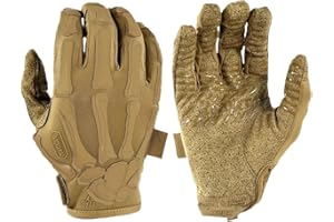 TACLAB Reaper Skeleton Gloves – Lightweight, Breathable, High-Dexterity Non-Slip Gloves with Snug Fit for Airsoft, Paintball, Cycling, Driving – Touchscreen Compatible Gloves for Men