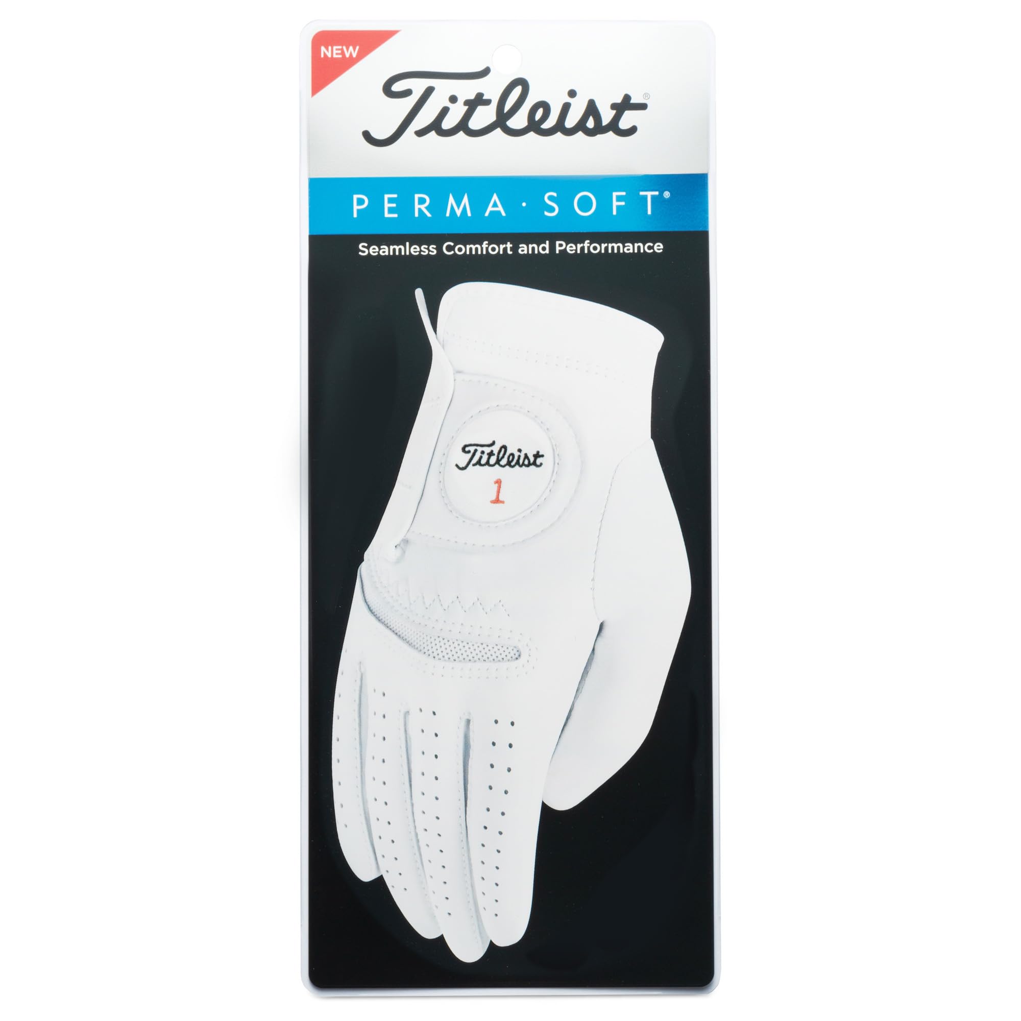 Titleist Perma-Soft Golf Glove, Men's, Right Hand (Left Hand Golfer), Medium/Large