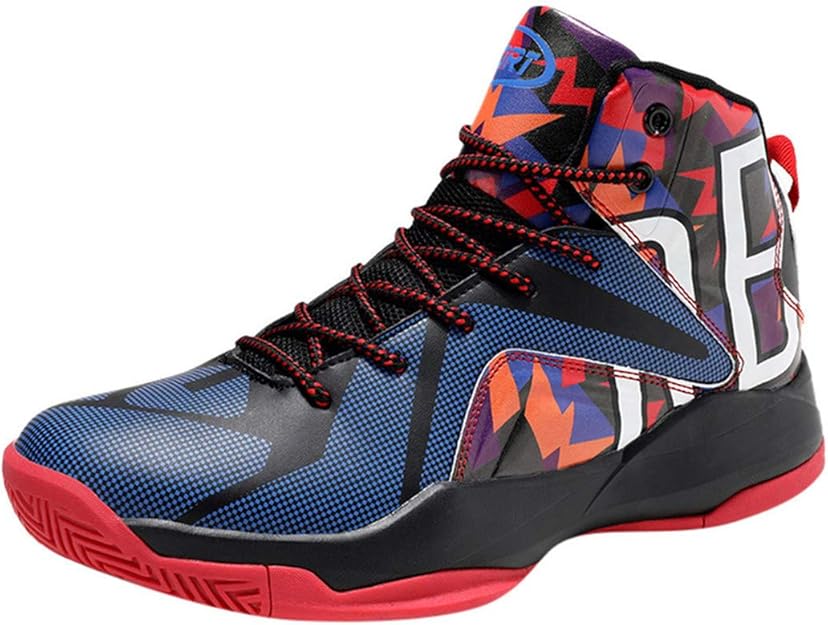 Scarpe Uomo da Basket Shock Assorbente Alte Sportive Resistente all