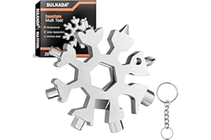 20 in 1 Snowflake Multi-Tool,Great Christmas Stocking Stuffer,Unique Gifts for Dad Men Women