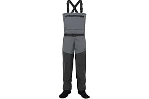 BRIVER MAX COMFORT Breathable Waterproof Chest StockingFoot Chest Wader for Fishing, Hunting, Kayaking