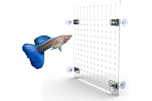 Bubble Magus Acrylic Aquarium Fish Tank Divider Clear Kit Fit for All Type Aquarium Divider with Suction Cups (9.84"*11.81")