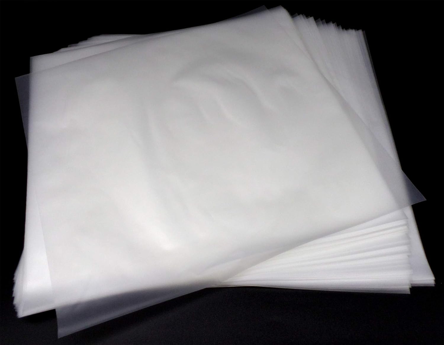 docsmagic.de 100 Inner Sleeves for 12" 33rpm Vinyl Records Clear 2 Mil, 12" 33 RPM LP - Image 3