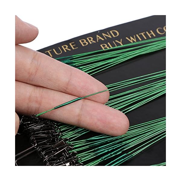 Fishing-Leaders-Stainless-Steel-Wire-Leaders-Nylon-coated-Fishing-Line-with-Swivels-and-Snaps