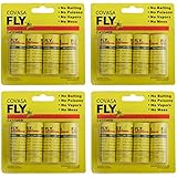 COVASA Sticky Fly Ribbons,Fly Catcher Ribbon,Fly Paper Ribbon,Fly Paper Strips,Fly Trap,Fly Bait,Super Value 16-Rolls