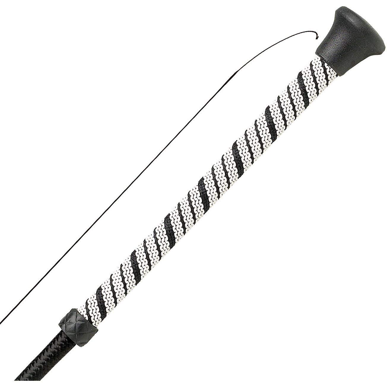HysChool Dressage Sure Grip Handle Whip One Size White/Black