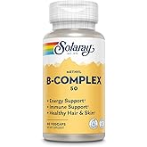 Solaray Methyl B-Complex, B1 &amp; B12, 60 Vegetarian Capsules | Vitamin B Complex, Methylated Vitamins for Women &amp; Men, Nerve and Cellular Energy Support with Methylfolate
