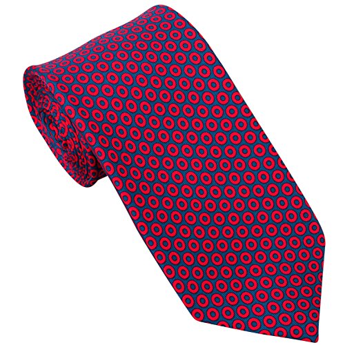 Fishman Donuts 100% Silk Handmade 7 Fold Silk Tie by Sebastien Grey