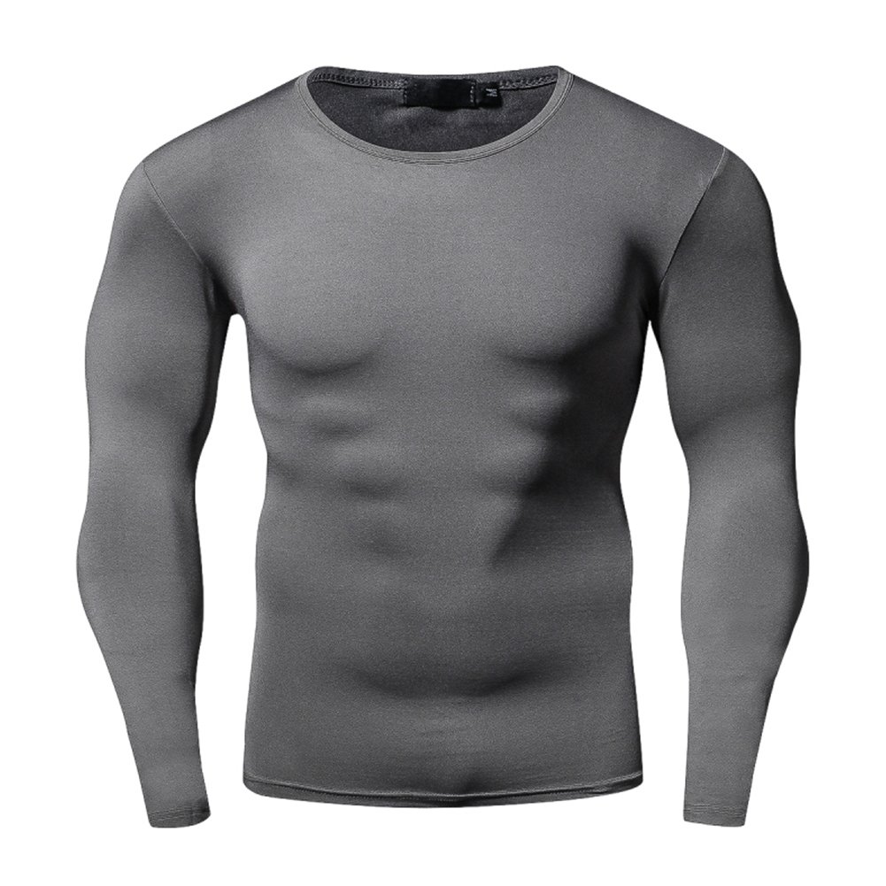 FITIBEST T Shirt Homme Compression Séchage Rapide à Manches Longues 2 Pièces