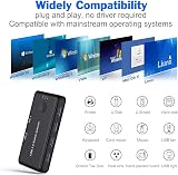 Uinfhyknd USB 3.0 KVM Switch for PC Keyboard Mouse Printer 2 Computers Sharing view 3