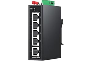 SODOLA 5 Port Gigabit Industrial DIN-Rail Ethernet Switch