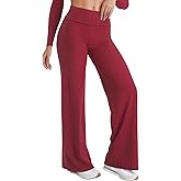 YEOREO VitaWeave Straight Leg Leggings Women Fold Over Wide Leg Pants 31.5" Eddiy Casual Gym Workout Sweatpants