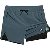 maamgic Men's Athletic Running Shorts with Liner Ultra Lightweight Workout Shorts 5"/ 7"