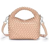 Vegan Leather Woven Crossbody Bag,Mini Hobo Handbags,Crossbody purse for Women, Small woven tote bag with Adjustable straps